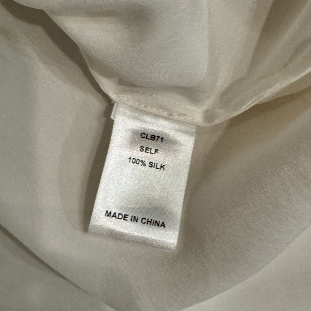 Christy Lynn Silk Button Down with Lace Details, Small - Picture 5 of 6